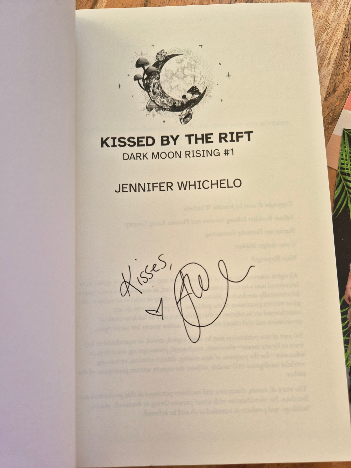 Kissed By The Rift by Jennifer Whichelo