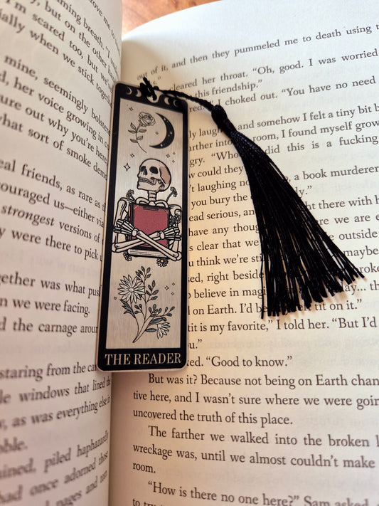 "The Reader" | Metal Bookmark