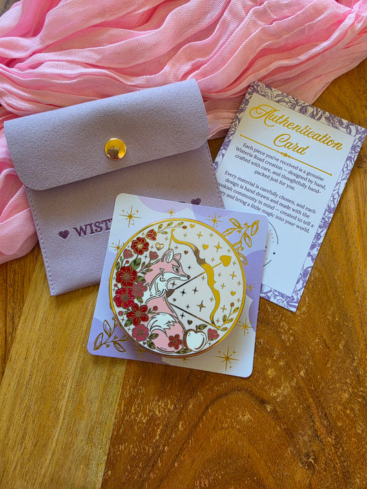 Pink Little Fox E-Reader Grip - Officially Licensed